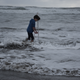 Bravo testing her wave energy generation prototype. Photo: Tammy Bravo